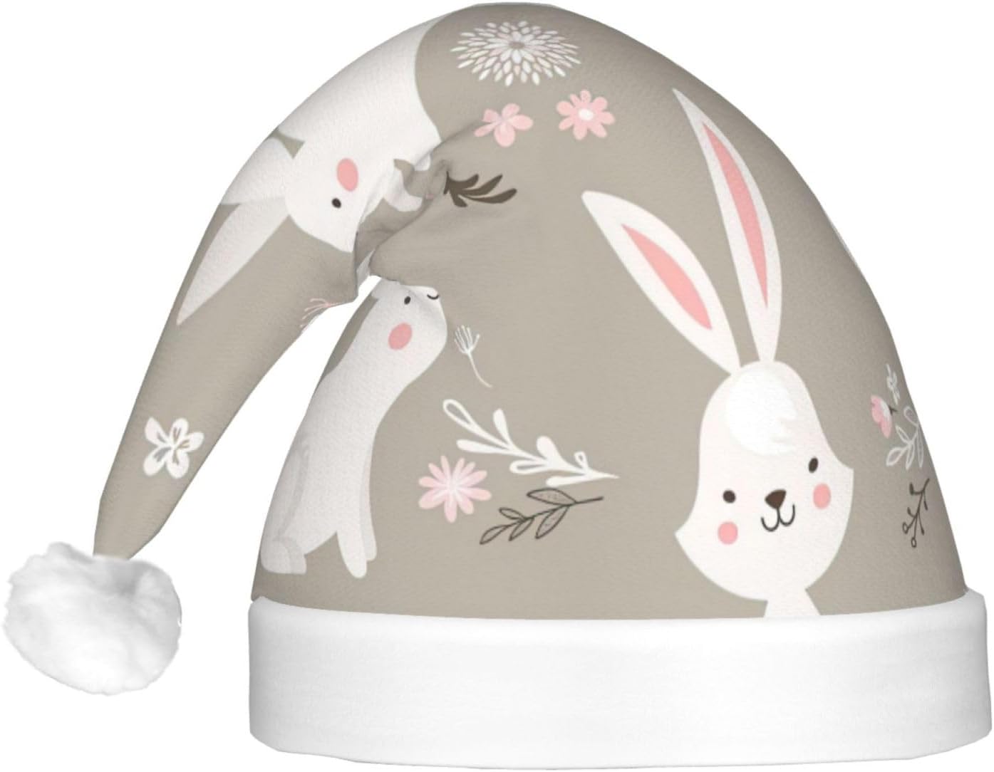 Easter Bunny Christmas Hat with LED Lights