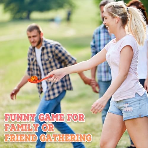 12 Pack Basketball Spoon Relay Race Game Set for Kids Adults