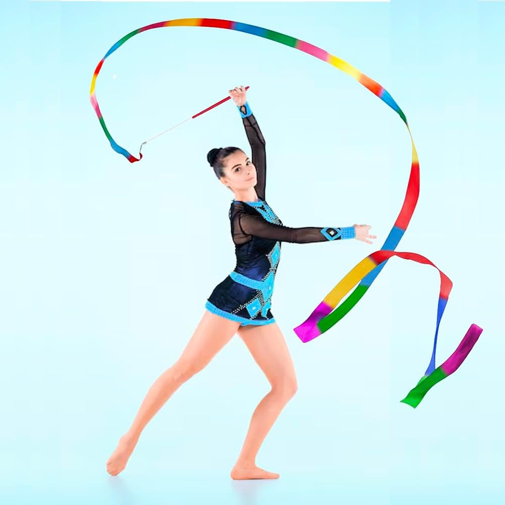 20Pack Rainbow Ribbon Streamers for Kids Party Supplies