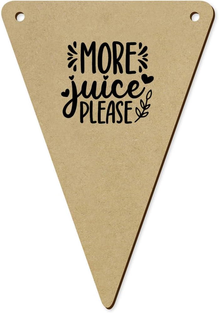 5 x 140mm Wooden Bunting Flags for Kids