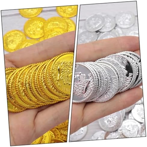 Toyvian Pirate Coins Plastic Treasure Decor