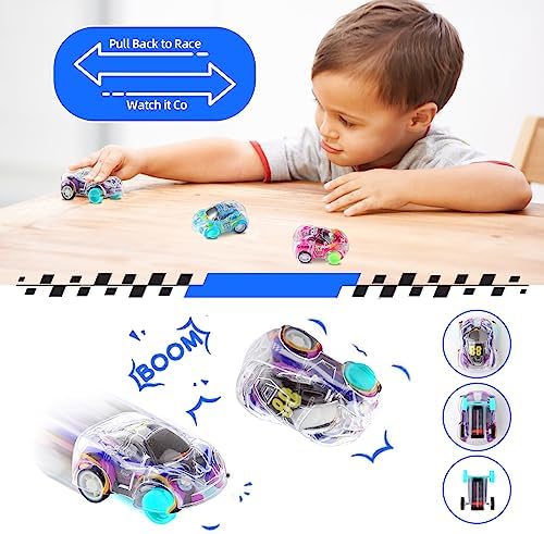 50 Pcs Mini Pull Back Cars Set for Kids