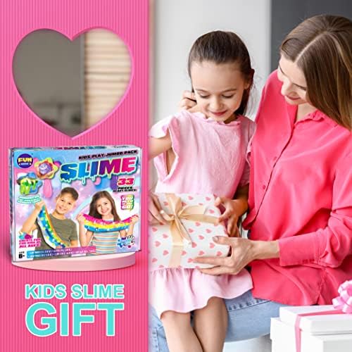 FunKidz 33 Cups Jumbo Slime Kit for Kids