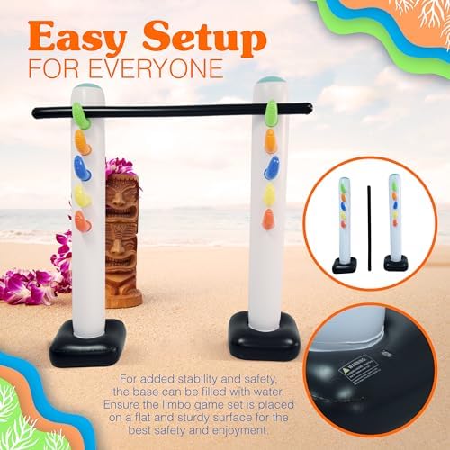 4Es Novelty Inflatable Limbo Game 62 for Kids Adults