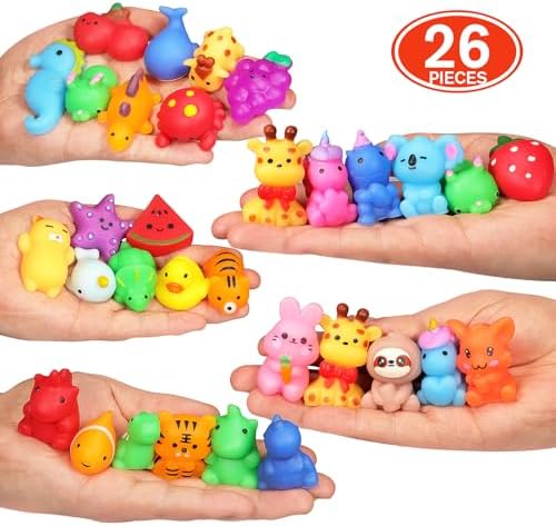 Nobasco 26 Pack Squishie Mochi Toys - Kawaii Cat Stress Relievers