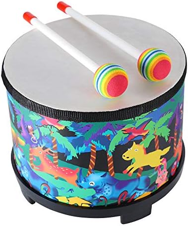 Ubblove Floor Tom Drum for Kids 8 Inch Black