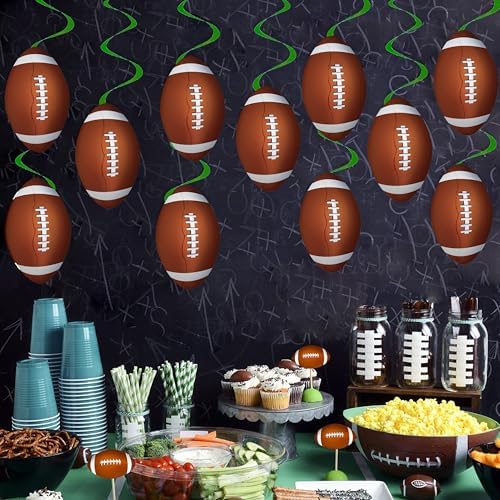 Football Party Hanging Swirls 20PCS Decorations