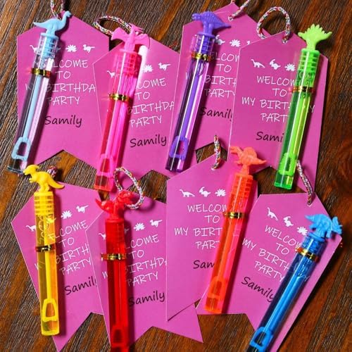 32 Pack Bubbles with Dinosaur Wands and Gift Box