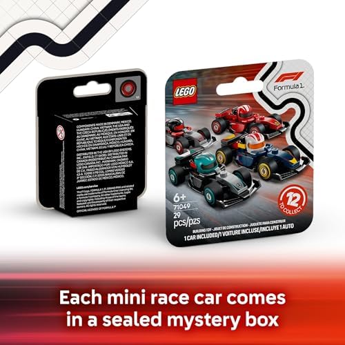 LEGO F1 Collectible Race Cars 6 Pack - Mystery Box