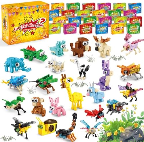 24 Pack 72 Animal 3in1 Building Block Toy Set