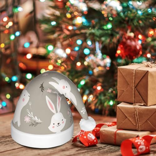 Easter Bunny Christmas Hat with LED Lights