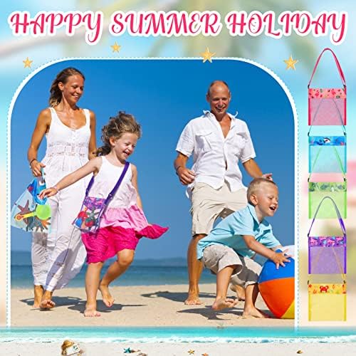 Frienda 15 Pack Mesh Beach Tote Bags for Kids