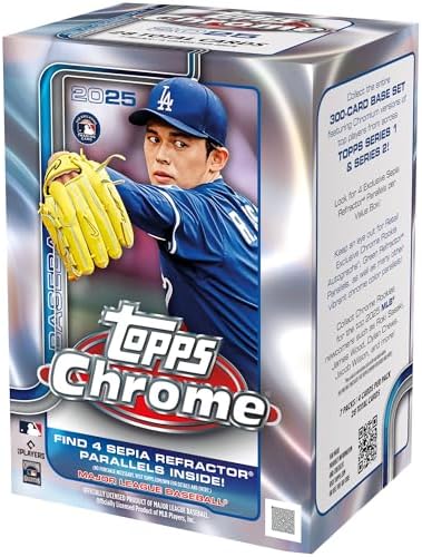 Topps 2025 Chrome Baseball Value Box