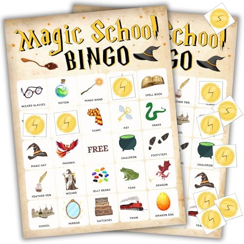 Bingo Wizard Harry Party Favors Set for 24 Players