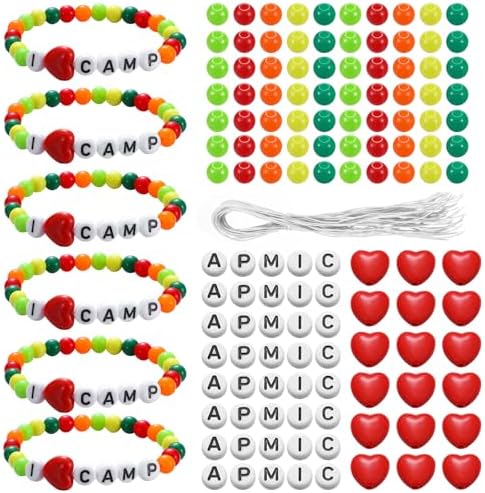 Tondiamo 36 Sets Camp Beaded Bracelet Craft Kit