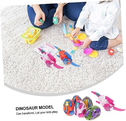6Pcs Dinosaur Deformation Egg Fun Transforming Models for Educational Play