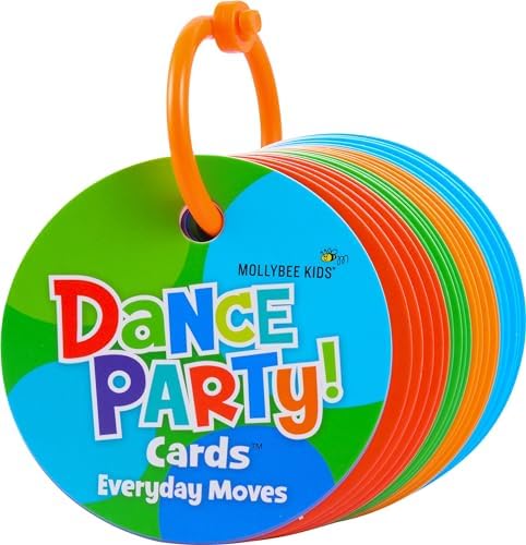 MOLLYBEE KIDS Preschool Dance Party Cards for Ages 3