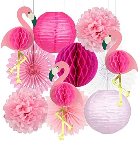 Zilue Tropical Party Decorations Pink Flamingo Supplies