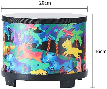 Ubblove Floor Tom Drum for Kids 8 Inch Black