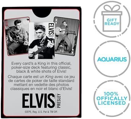 AQUARIUS Elvis Themed Playing Cards Deck
