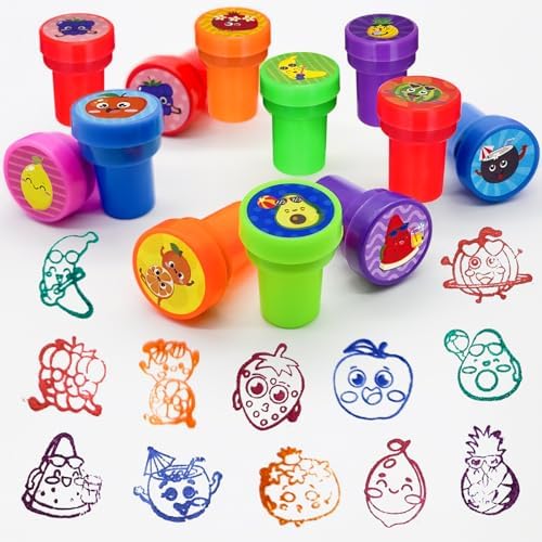 Cinrobiye 24 Pcs Summer Fruit Party Stampers