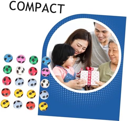 20pcs Soccer Pattern Bouncy Balls for Parties and Prizes