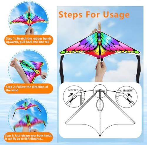 6 Pcs Mini Kites with Kite Launcher for Kids