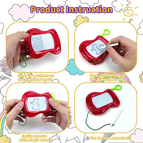 22 Pack Mini Magnetic Drawing Boards with Stylus