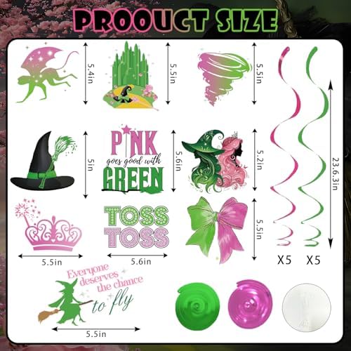 10 Pcs Witch Theme Streamers for Party Decor