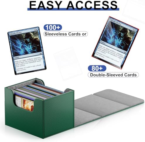 TiopLior 4 Pack MTG Deck Box with Black Dividers