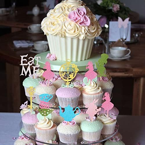 24 Piece Alice In Wonderland Cupcake Toppers