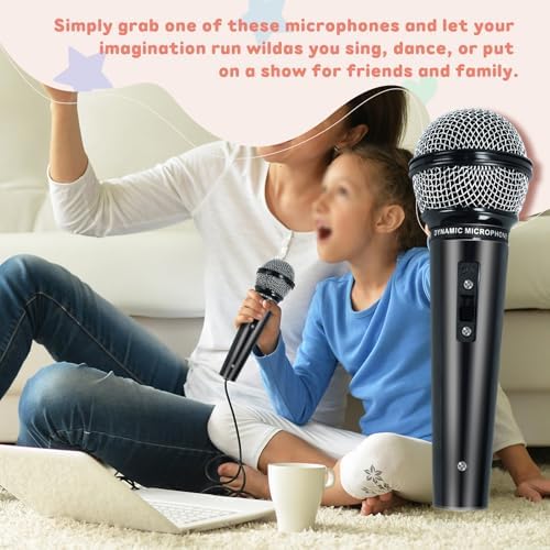 3 Pack Plastic Fake Microphone for Halloween Birthday Party
