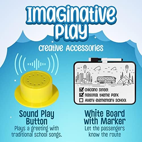 Kiddzery School Bus Pop Up Play Tent for Kids