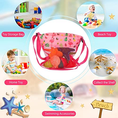 Frienda 15 Pack Mesh Beach Tote Bags for Kids