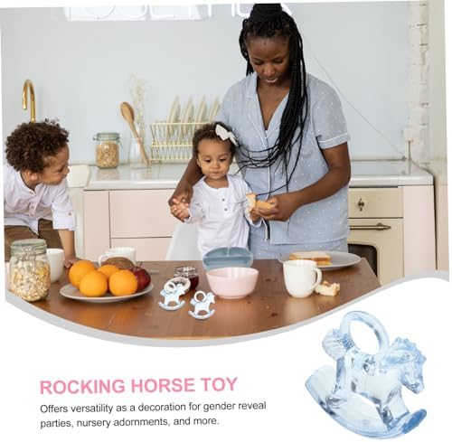 Totority 48pcs Rocking Horse Acrylic Shower Decorations