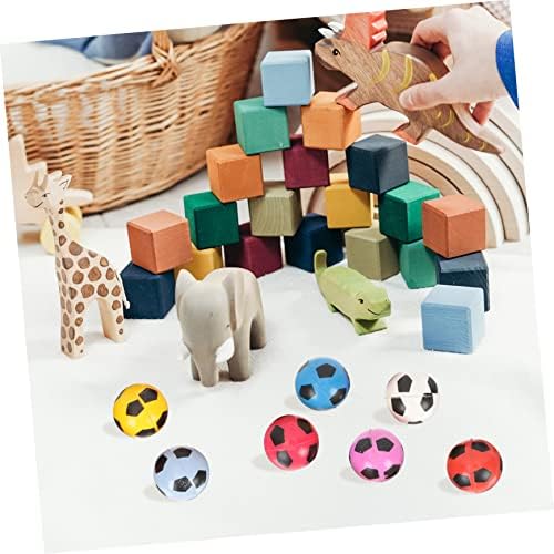 Milisten 20pcs Soccer Bouncy Balls Bulk Pack