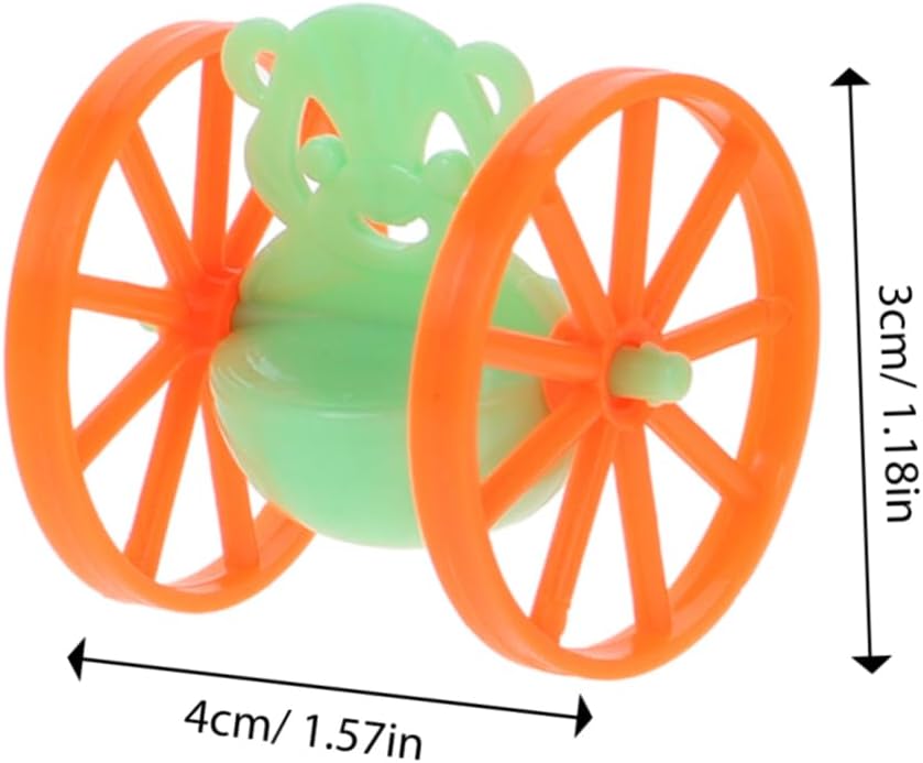 SUPVOX 50PCS Mini Wheeled Tumbler Toy Set for Adults and Kids