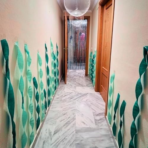 Mint Crepe Paper Roll Streamer - 81 ft Pack of 1