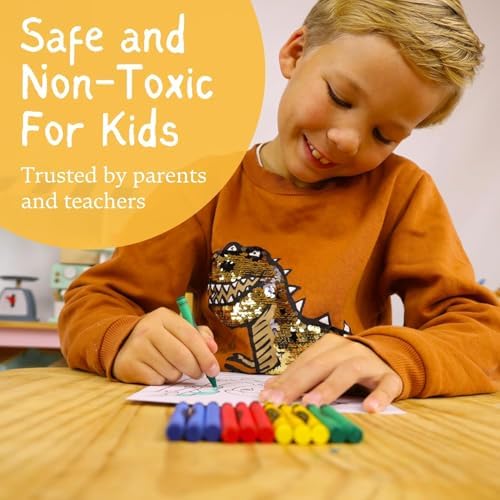 CrayonKing 25 Sets of 4-Packs 100 Bulk Crayons - Non-Toxic