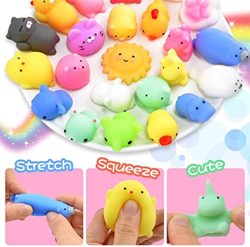 OCATO 40pcs Mochi Squishy Toys Party Favors for Kids
