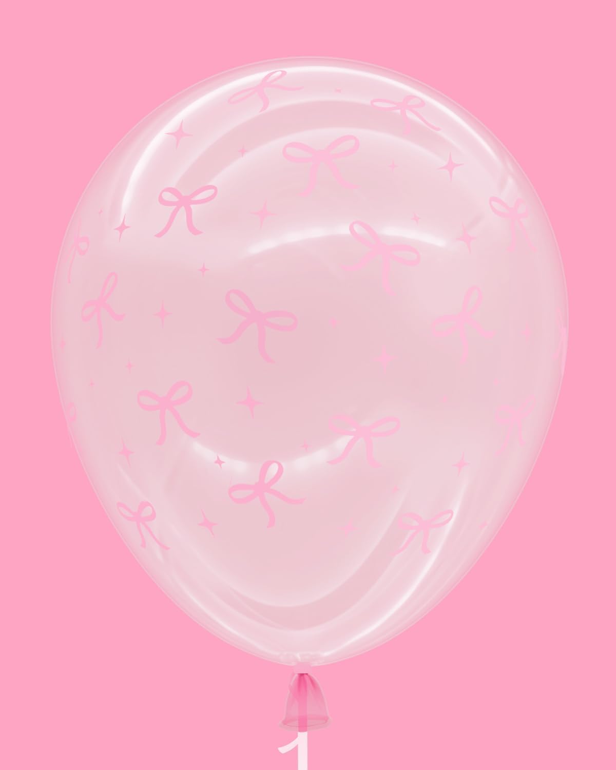 XO Fetti Pink Latex Bow Balloons 24 pk 12 Inch