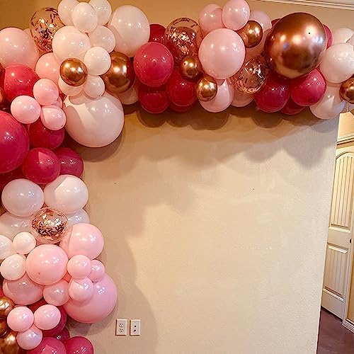 Dusty Rose Balloons 60 Pack 12 Inch Birthday Decor Set