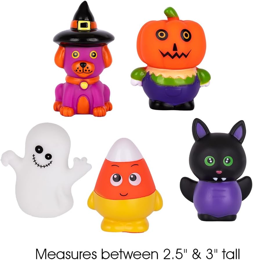 ArtCreativity Halloween Rubber Characters Pack of 10