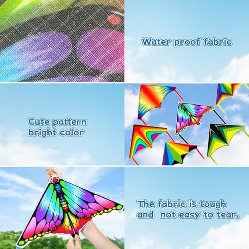 6 Pcs Mini Kites with Kite Launcher for Kids
