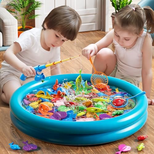 Pool Fishing Toy Game for Kids Ages 3-8