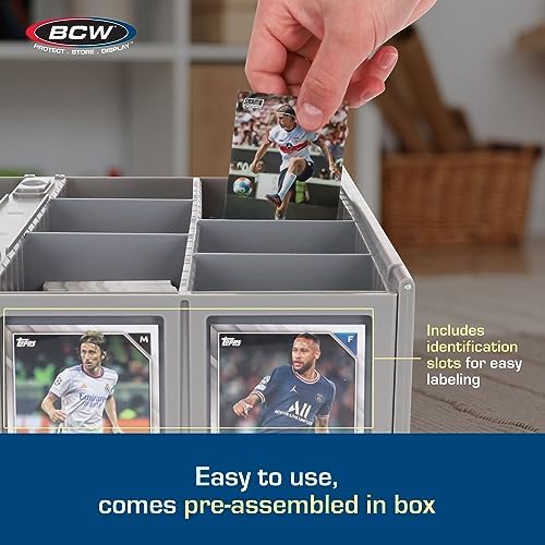 BCW Collectible Card Bin - Gray 3200 Card Storage