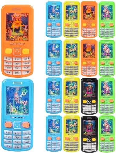 18 Pack Water Ring Toss Handheld Game Nostalgic Cell Phone Toy