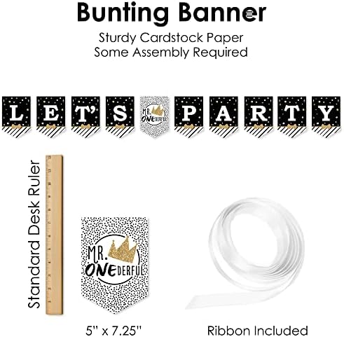 Big Dot of Happiness 1st Birthday Decor Kit - 51 Pieces