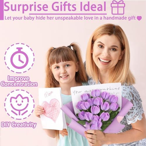 FUNZBO 1200pcs Craft Kit for Kids - Arts Crafts Supplies