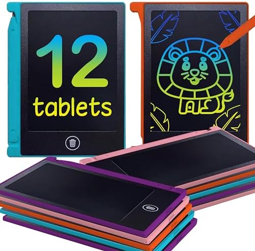 Party Favor Mini LCD Writing Tablet for Kids 12 Pack